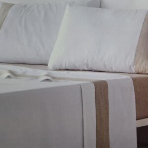 Juego de sábanas Trio Franja 100% Algodón