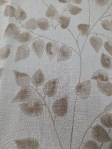 Visillo Hojitas Marrón